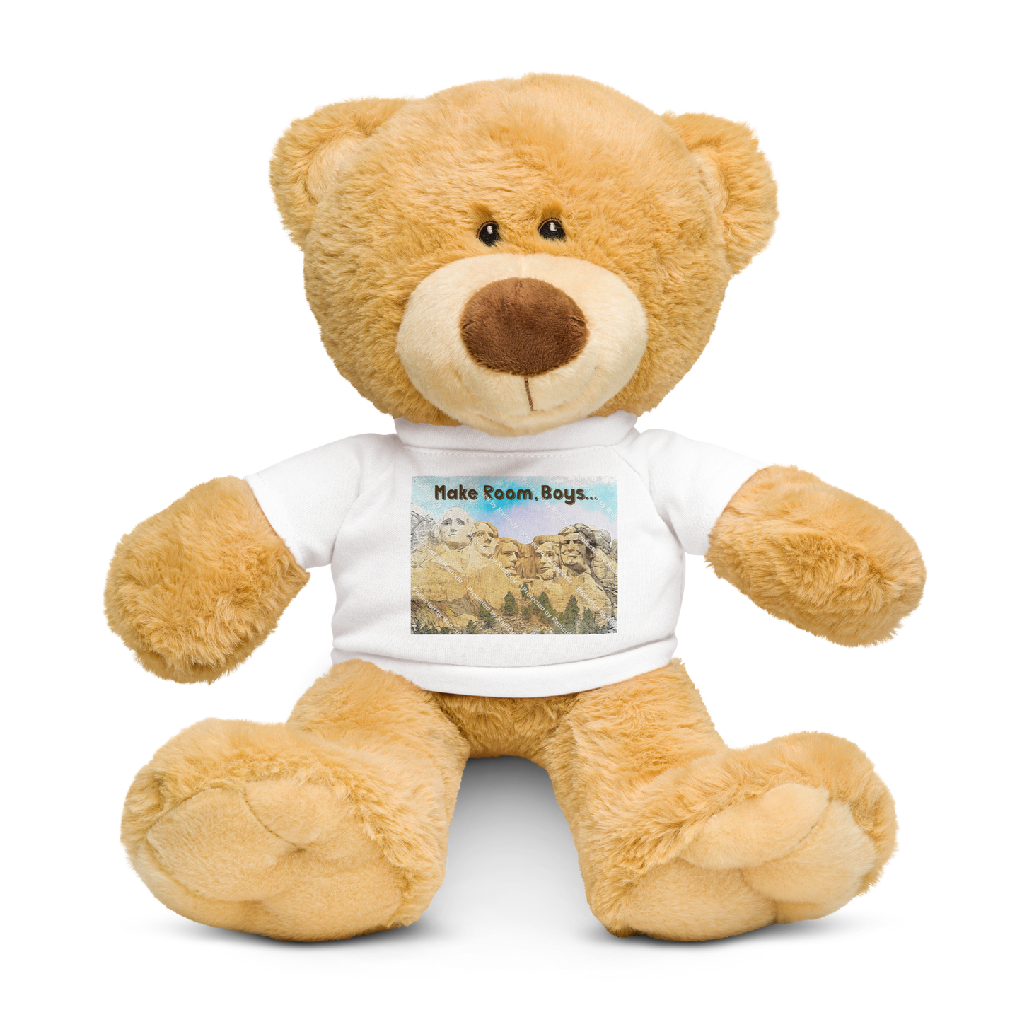 *Teddy Bear with a Custom Trump on Mount Rushmore - "Make Room, Boys" T-Shirt*