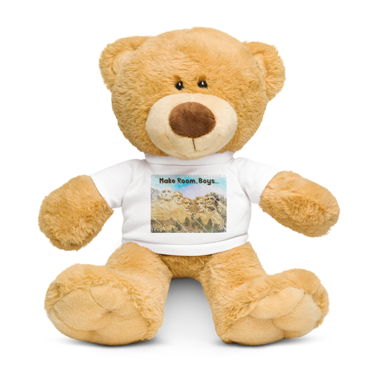 *Teddy Bear with a Custom Trump on Mount Rushmore - "Make Room, Boys" T-Shirt*