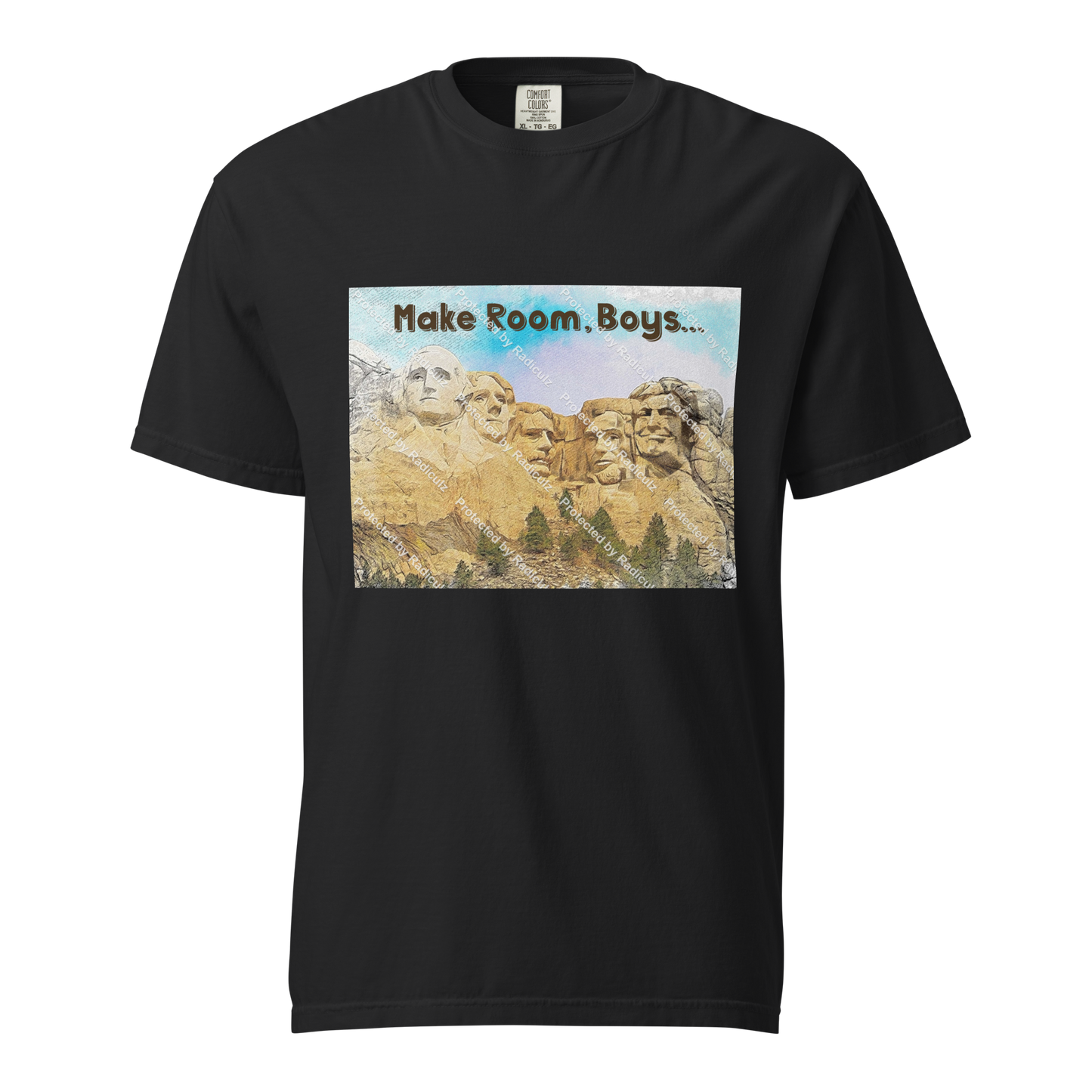 * Trump on Mt. Rushmore:  "Make Room, Boys" T-Shirt *